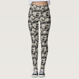 Éffrayant Lune Motif Halloween Leggings