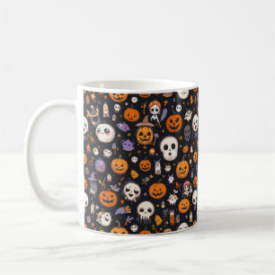Éffrayant mais mignon Halloween amis Motif Mug