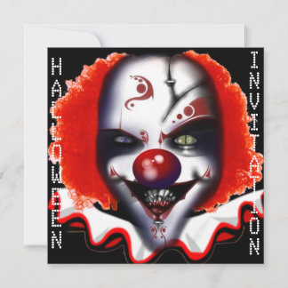 effrayant mème clown halloween invitation du parti