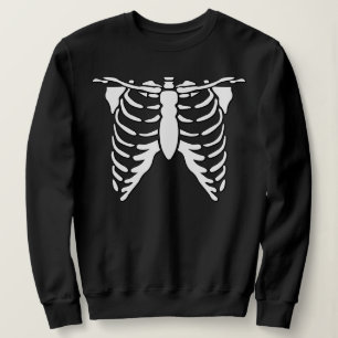 Éffrayant poumons Xray Bones Graphic Horreur Sweat