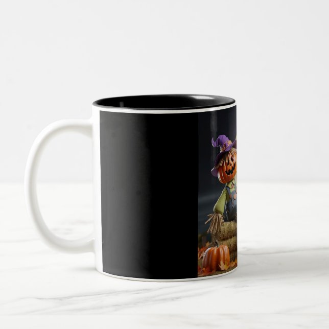 Éffrayant Scarecrow Halloween Mug (Gauche)