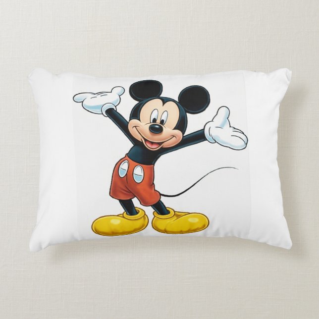 Éffrayant Smiles Citrouille Coussin - Mickey Mouse (Devant)
