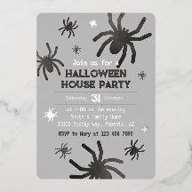 Éffrayant Spider Happy Halloween Party Invitation