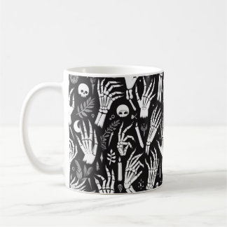 Éffrayant squelette mains Mug