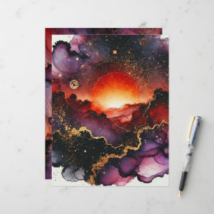 Éffrayant Sunset Halloween Alcool Enk Scrapbook