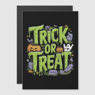 Éffrayant Tricoter ou traiter l'Halloween mince
