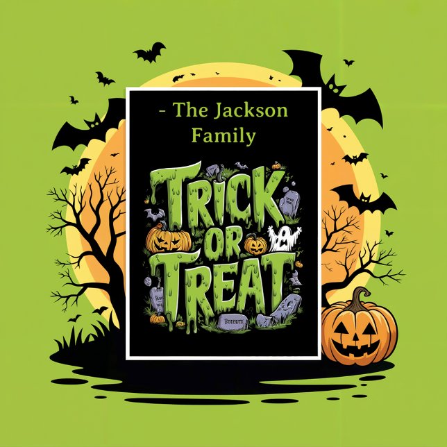 Éffrayant Trou ou traiter Slime Halloween Party —  (Créateur téléchargé)