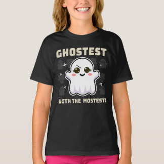 Éffrayante Kawaii Ghost T-shirt fille d'Halloween