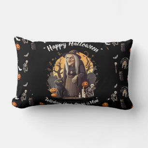 Éffrayante sorcière Halloween Jeter oreiller 🎃 No