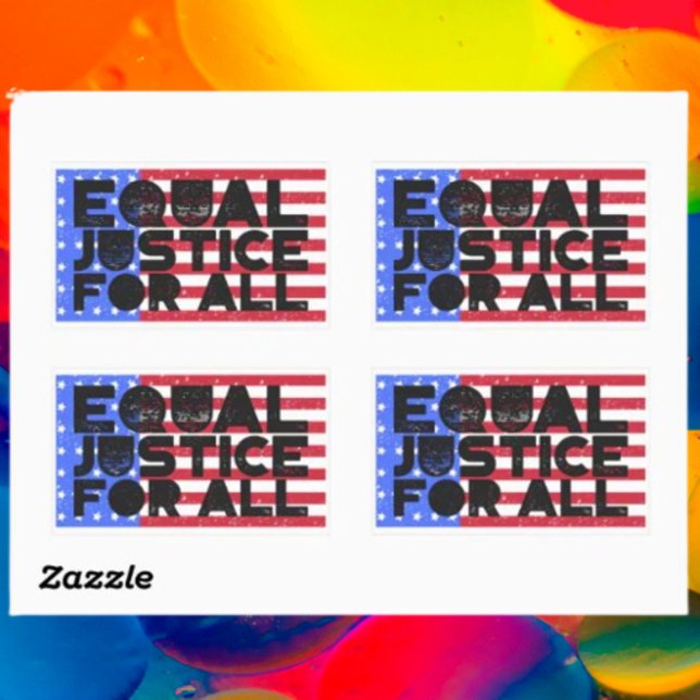 Egalité De Justice Pour Tous - Stickers Drapeau Am (Créateur téléchargé)