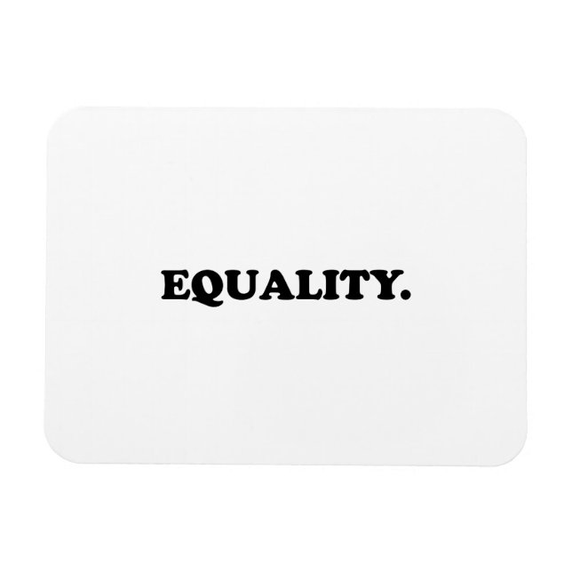 "égalité" noir blanc Flexible Photo Magnet (Horizontal)