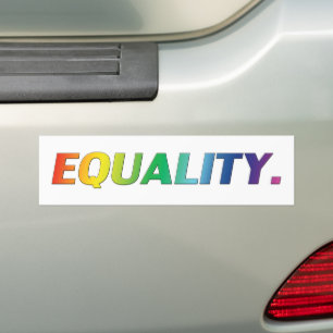 égalité orteils arc-en-ciel Bumper Sticker