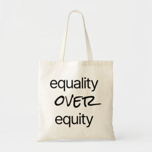 Égalité par rapport à l'équité Sac fourre-tout