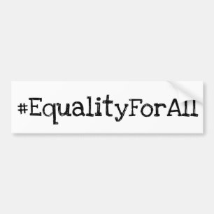 ÉGALITÉ POUR TOUS LES Stickers pare-chocs noir et