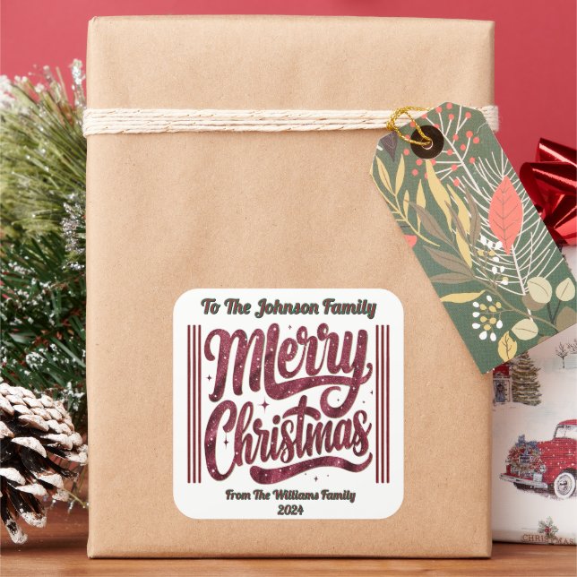 Égayez Noël avec un autocollant amusant ! (vacances)