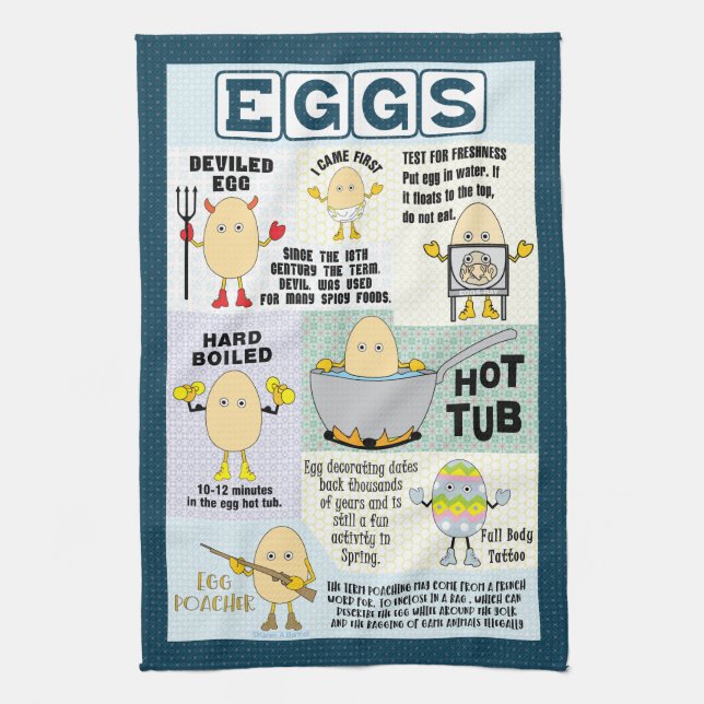Egghead Oeufs Serviettes de cuisine (Vertical)