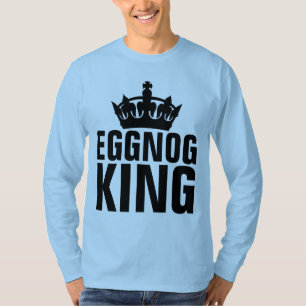 EGGNOG KING, T-shirts de Noël pour hommes amusants