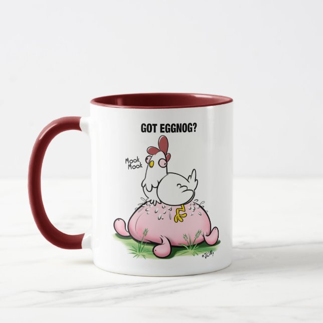 Eggnog ? par Jeff Willis Art Mug (Gauche)