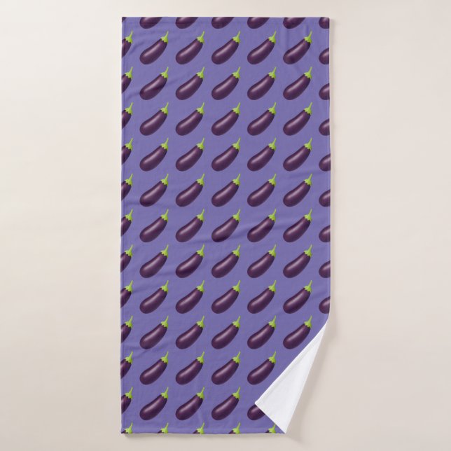 Eggplant Emoji (Serviette de bain)