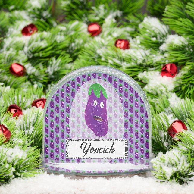 Eggplant surprise par Kenneth Yoncich Snow Globe (Noël)