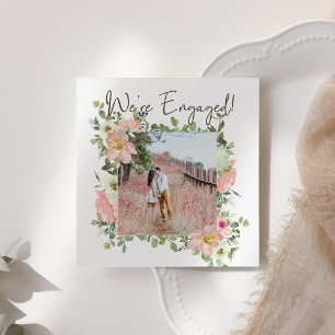 Eggshell et Blush Floral Ajouter un Fiançailles ph