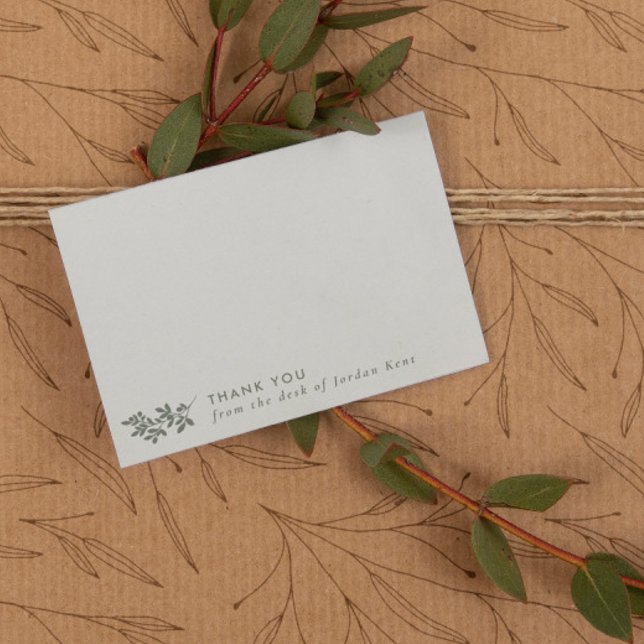 Eggshell & Green Branche Merci du bureau de (Créateur téléchargé)