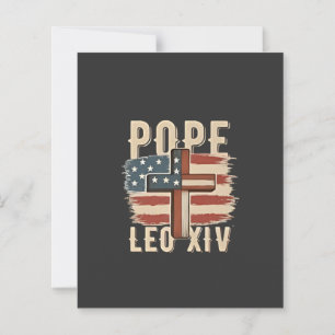 Église chrétienne du pape Léon XIV Drapeau américa