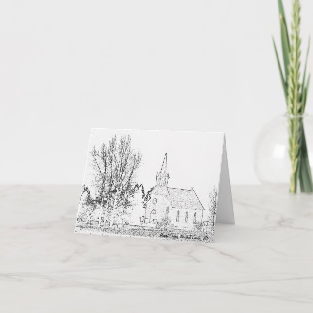 Église de la carte de note B&W Rindal, le comté de (Devant)