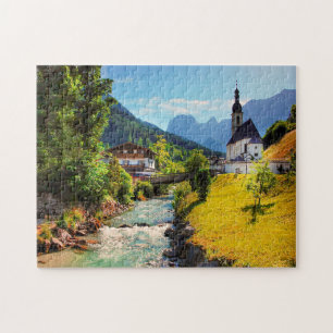 Église de Ramsau Jigsaw Haute-Bavière. Puzzle