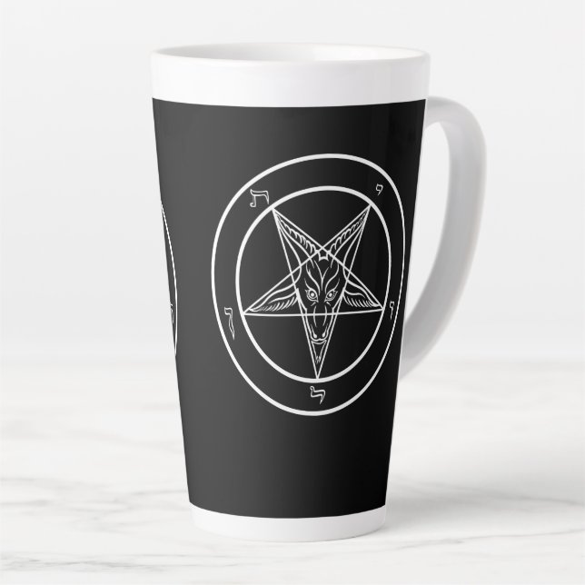 Église de Satan Baphomet Tall 17 oz Latte Mug (Angle droit)