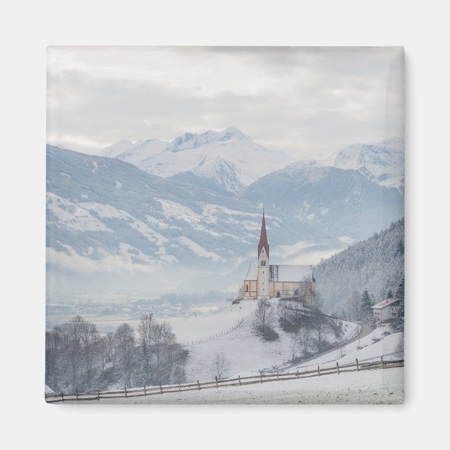 Eglise de Zillertal en aimant d'hiver (Devant)