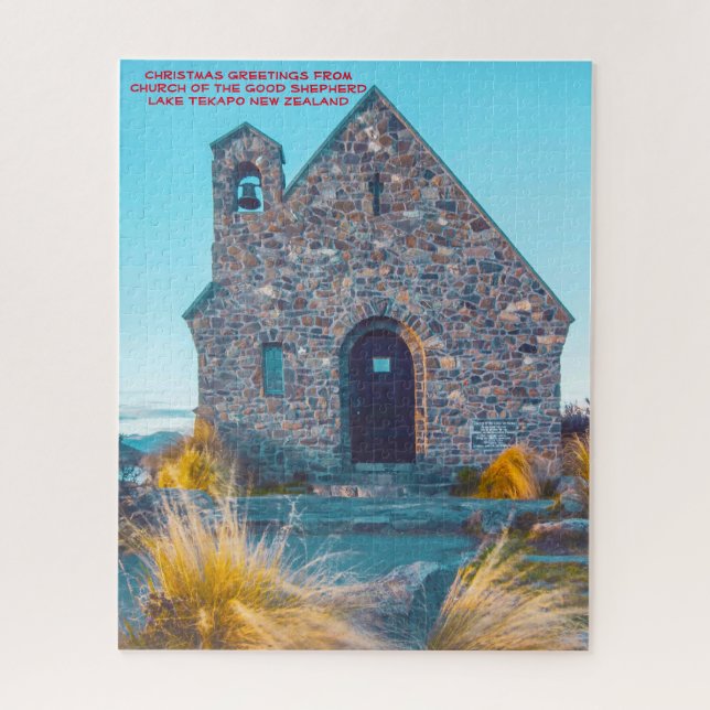 Église du Bon Berger, lac Tekapo. Puzzle (Vertical)