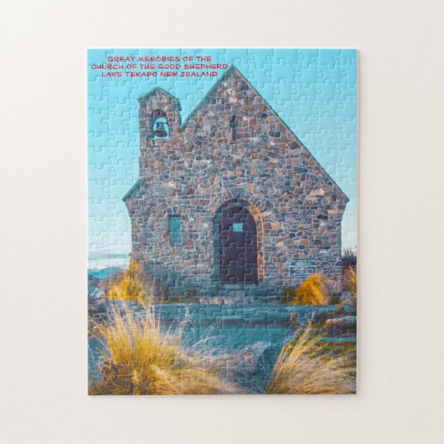 Église du Bon Pasteur, lac Tekapo. Puzzle (Vertical)