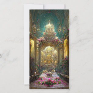 Église Fleur Fantastique - Carte de Vœux