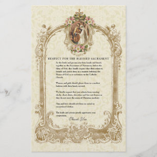 Église Mariage catholique Modeste Attente pour les