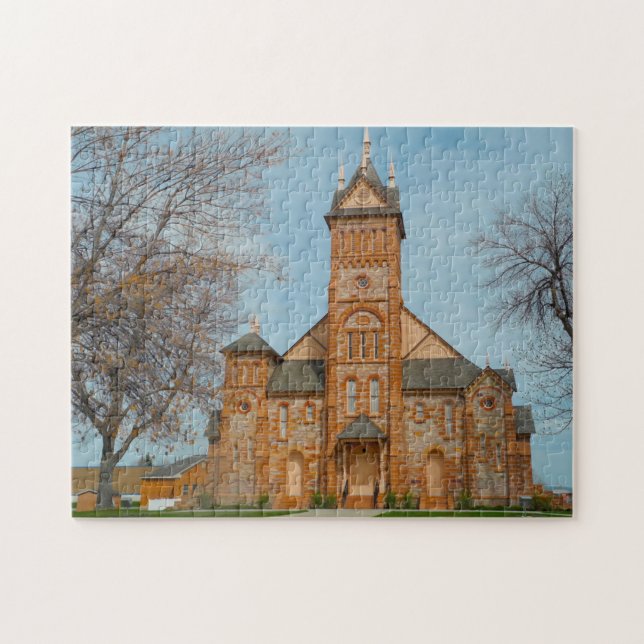 Eglise Mormon Idaho. Jigsaw Puzzle (Horizontal)