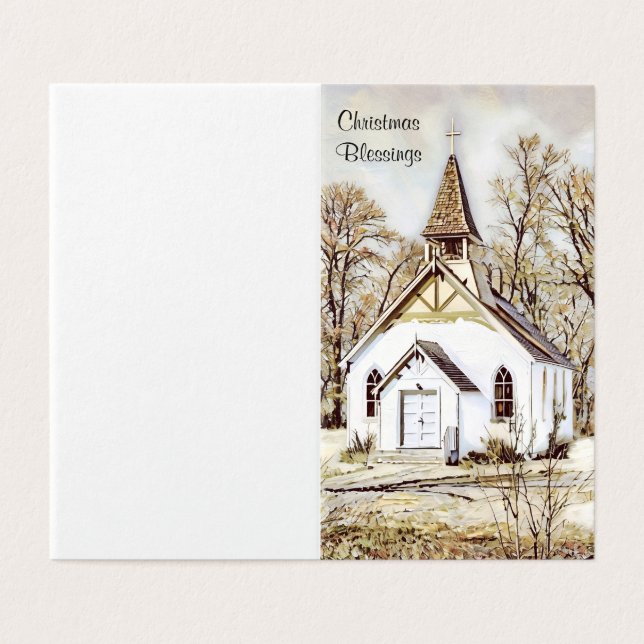Eglise neigeuse - Bénédiction de Noël (Outside Unfolded)