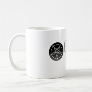 Église Noir de tasse blanche classique de logo de
