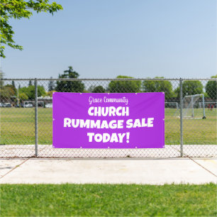 Eglise Rummage Vente ! Bannière personnalisée