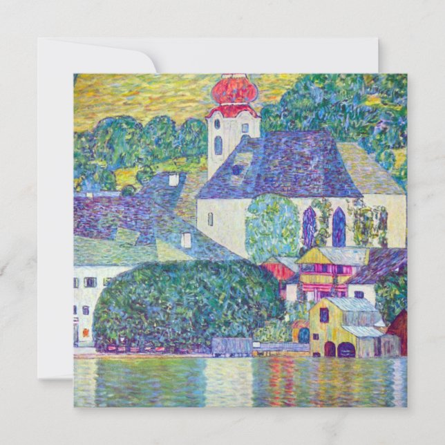 Église Saint-Wolfgang par Gustav Klimt, Art victor (Devant)