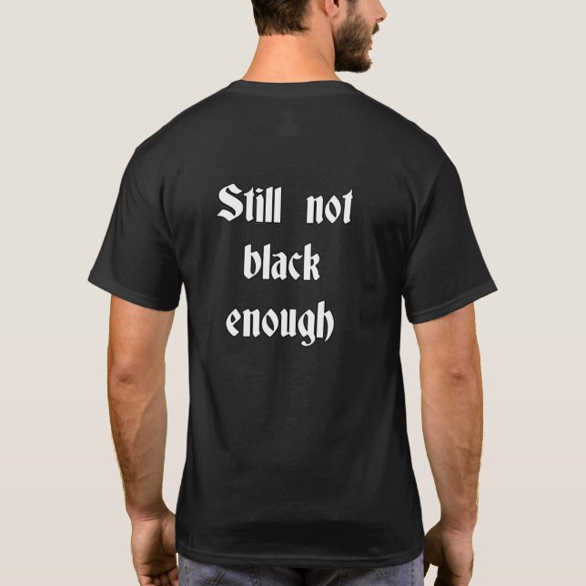EGM Encore Pas Suffisamment Noir T-shirt (Dos)