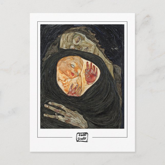 Egon Schiele #20-2 - Carte postale d'art (Devant)