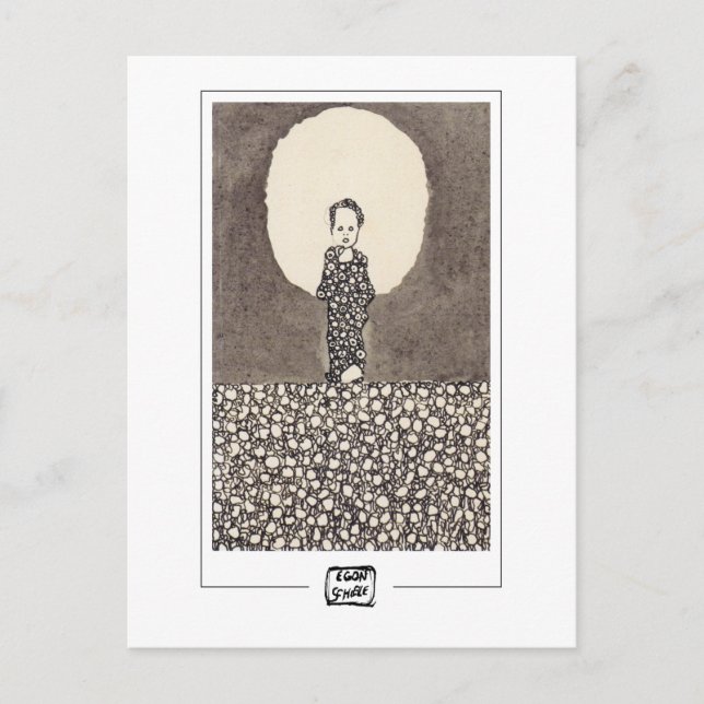 Egon Schiele #95 - Carte postale d'art (Devant)