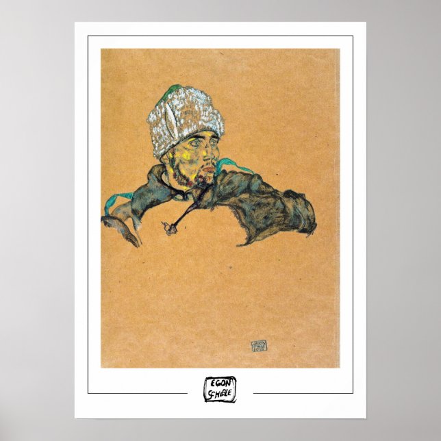 Egon Schiele Zedign Art Poster #14-3 (Devant)