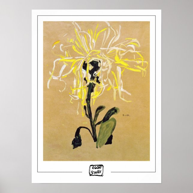 Egon Schiele Zedign Art Poster #7-2 (Devant)