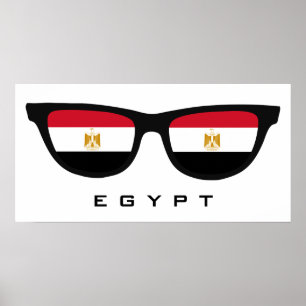 Egypt Shades custom text & color poster