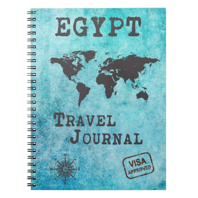Egypt Travel Journal Vacances Voyage Planificateur (Devant)