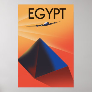 Egypte affiche de voyage de style vintage