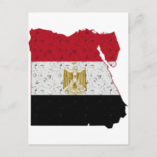 Egypte Drapeau Carte Crackle