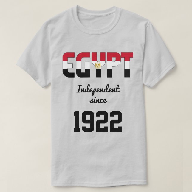 Egypte Drapeau Fête de l'Indépendance T-shirt (Design devant)